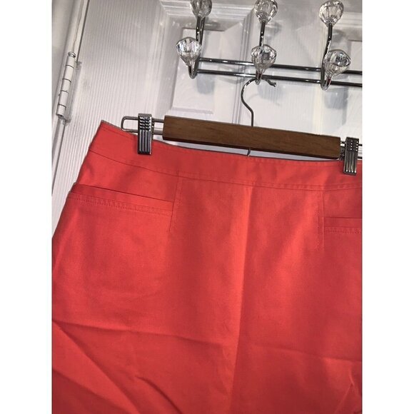 Halogen Coral Color Preppy Business Casual Pencil Skirt Size 10 - Picture 2 of 8